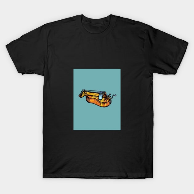 Guitar Bodied Hurdy-Gurdy T-Shirt by inkle